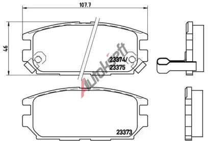 BREMBO Sada brzdových destiček BRE P54025, P 54 025 BREMBO Sada brzdových destiček BRE P54025, P 54 025