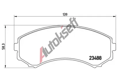 BREMBO Sada brzdovch destiek - kotouov brzda BRE P54029, P 54 029