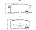 Sada brzdovch destiek BREMBO ‐ BRE P54031