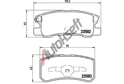 BREMBO Sada brzdovch destiek - kotouov brzda BRE P54031, P 54 031