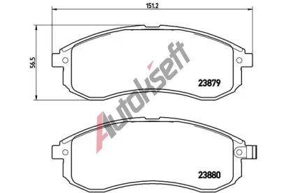 BREMBO Sada brzdovch destiek - kotouov brzda BRE P54033, P 54 033