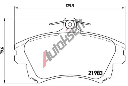 BREMBO Sada brzdovch destiek BRE P54036, P 54 036