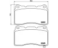 BREMBO Sada brzdovch destiek - kotouov brzda ‐ BRE P54039