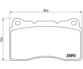 Sada brzdovch destiek BREMBO ‐ BRE P54040