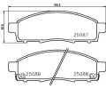 Sada brzdovch destiek BREMBO ‐ BRE P54055