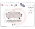 Sada brzdov�ch desti�ek&nbsp;BREMBO&nbsp;&dash;&nbsp;BRE P54060E