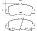 Sada brzdovch destiek BREMBO ‐ BRE P54061