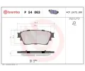 Sada brzdovch destiek BREMBO ‐ BRE P54063