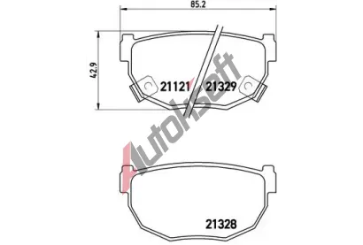 BREMBO Sada brzdovch destiek BRE P56010, P 56 010