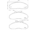 Sada brzdovch destiek BREMBO ‐ BRE P56019