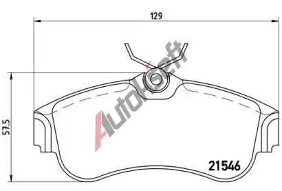 BREMBO Sada brzdovch destiek - kotouov brzda BRE P56022, P 56 022