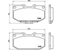 Sada brzdovch destiek BREMBO ‐ BRE P56025