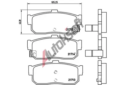 BREMBO Sada brzdových destiček - kotoučová brzda BRE P56029, P 56 029 BREMBO Sada brzdových destiček - kotoučová brzda BRE P56029, P 56 029
