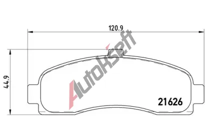 BREMBO Sada brzdovch destiek - kotouov brzda BRE P56031, P 56 031