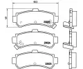 Sada brzdovch destiek BREMBO ‐ BRE P56035