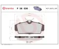 BREMBO Sada brzdovch destiek - kotouov brzda ‐ BRE P56036