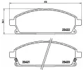 Sada brzdovch destiek BREMBO ‐ BRE P56040