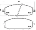 Sada brzdovch destiek BREMBO ‐ BRE P56041