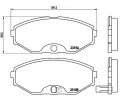 Sada brzdovch destiek BREMBO ‐ BRE P56045