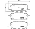 Sada brzdovch destiek BREMBO ‐ BRE P56046