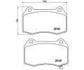 Sada brzdovch destiek BREMBO ‐ BRE P56047