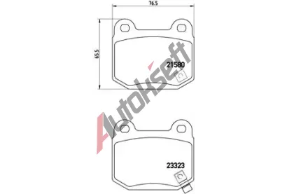BREMBO Sada brzdovch destiek - kotouov brzda BRE P56048, P 56 048