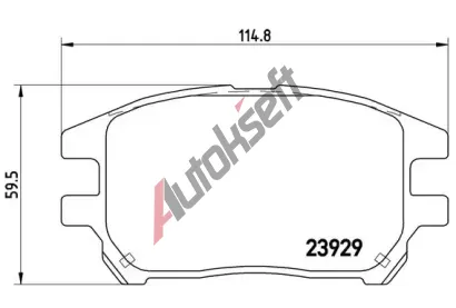 BREMBO Sada brzdovch destiek - kotouov brzda BRE P56050, P 56 050