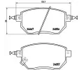 BREMBO Sada brzdovch destiek - kotouov brzda ‐ BRE P56051