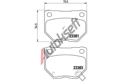 BREMBO Sada brzdovch destiek BRE P56054, P 56 054