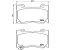 Sada brzdov�ch desti�ek&nbsp;BREMBO&nbsp;&dash;&nbsp;BRE P56084