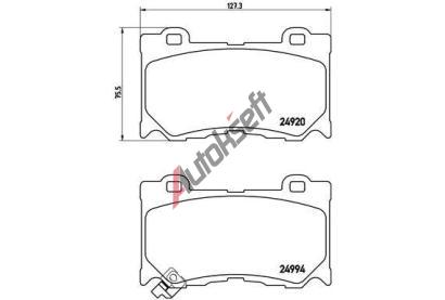 BREMBO Sada brzdových destiček BRE P56084, P 56 084 BREMBO Sada brzdových destiček BRE P56084, P 56 084