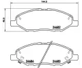 Sada brzdovch destiek BREMBO ‐ BRE P56088