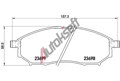 BREMBO Sada brzdov�ch desti�ek BRE P56094, P 56 094