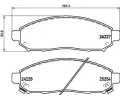 Sada brzdovch destiek BREMBO ‐ BRE P56096
