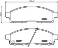 Sada brzdovch destiek BREMBO ‐ BRE P56102