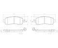 Sada brzdovch destiek BREMBO ‐ BRE P56104E