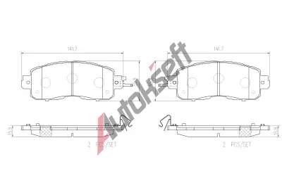 BREMBO Sada brzdovch destiek BEYOND LINE - EV BRE P56104E, P 56 104E