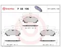 Sada brzdovch destiek BREMBO ‐ BRE P56106