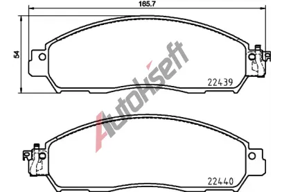 BREMBO Sada brzdovch destiek BRE P56118, BRE P 56 118