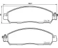 Sada brzdovch destiek BREMBO ‐ BRE P56120