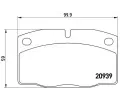 BREMBO Sada brzdovch destiek - kotouov brzda ‐ BRE P59005