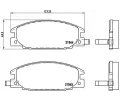 Sada brzdovch destiek BREMBO ‐ BRE P59015