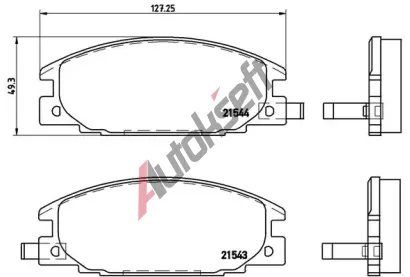 BREMBO Sada brzdovch destiek - kotouov brzda BRE P59015, P 59 015