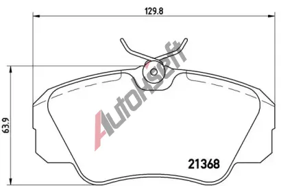 BREMBO Sada brzdovch destiek - kotouov brzda BRE P59016, P 59 016