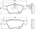 Sada brzdovch destiek BREMBO ‐ BRE P59019