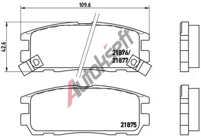 BREMBO Sada brzdovch destiek - kotouov brzda BRE P59021, P 59 021