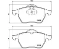 BREMBO Sada brzdovch destiek - kotouov brzda ‐ BRE P59022