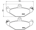 Sada brzdov�ch desti�ek&nbsp;BREMBO&nbsp;&dash;&nbsp;BRE P59026