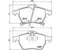 Sada brzdovch destiek BREMBO ‐ BRE P59029