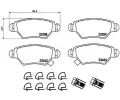 Sada brzdovch destiek BREMBO ‐ BRE P59031